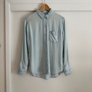 Rails Light Blue Chambray Button Down Shirt Long Sleeve Pocket Size Small